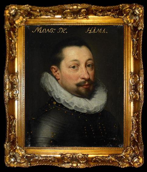framed  Jan Antonisz. van Ravesteyn Portrait of Charles de Levin, ta009-2